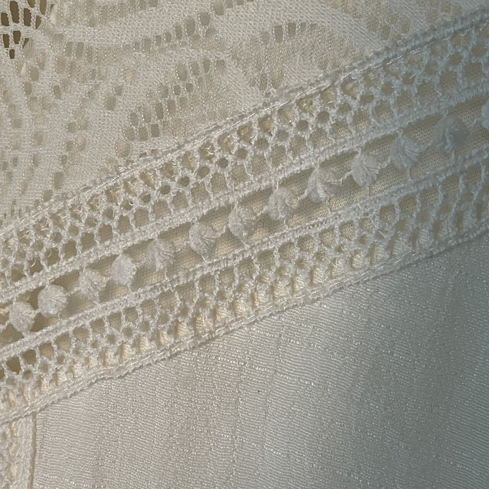 j gee white Lacy boho summer festival dress Size Medium‎ - Picture 3 of 9